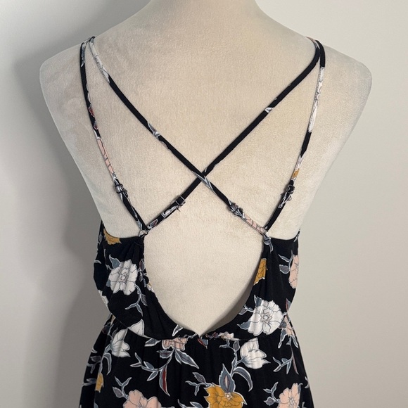 Kendall & Kylie Black Floral Spaghetti Strap Mini Dress - Picture 5 of 7